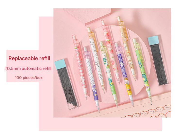 Variety of character-themed mechanical pencils for kids