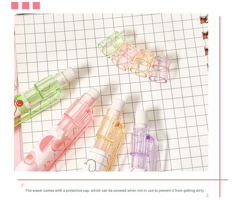 Colourful non-sharpening press pencils for school use