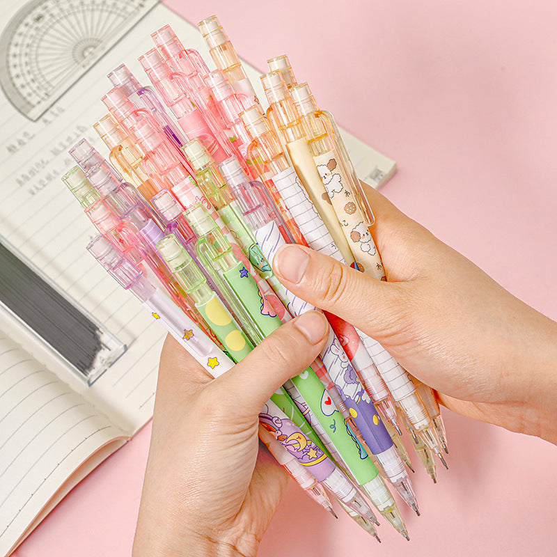 Variety of character-themed mechanical pencils for kids