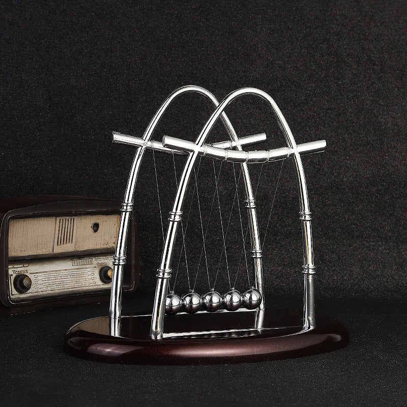 Modern Newton's Cradle in a gift box setting