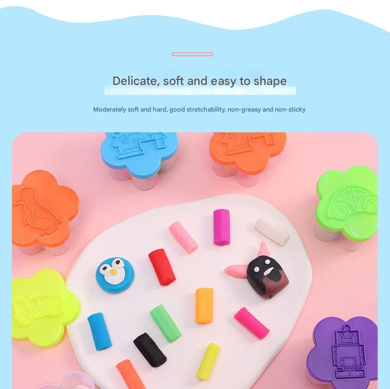 vibrant multi-colour modelling clay set for kids