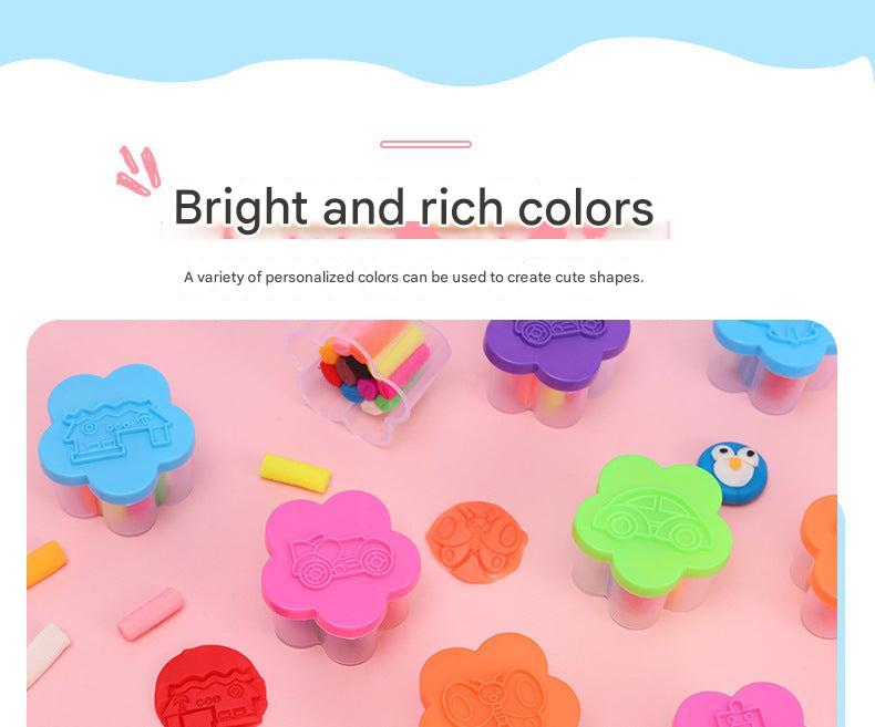 12 colours of non-toxic modelling clay