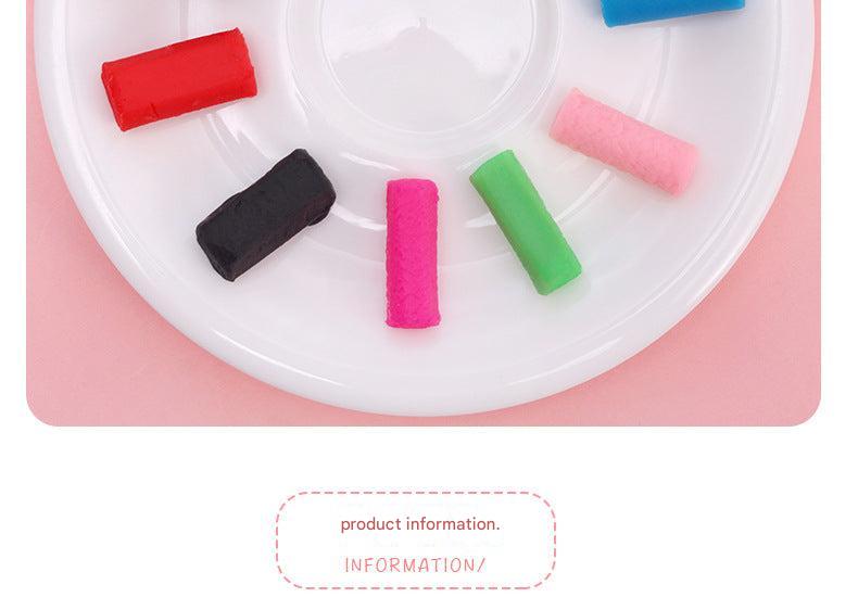 kids crafting with soft modelling clay