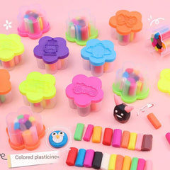 12 colours of non-toxic modelling clay