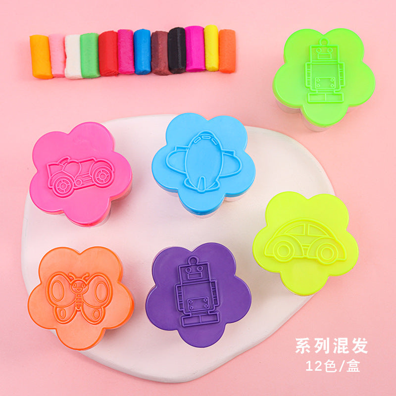 kids crafting with soft modelling clay