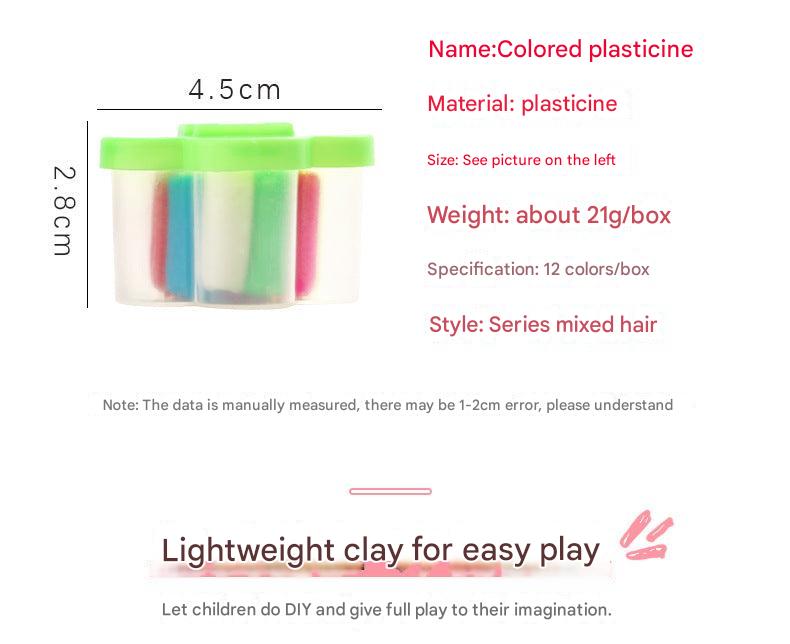 various shapes made with kids' modelling clay