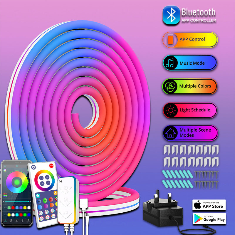 LED neon tape used for creative ambience setup