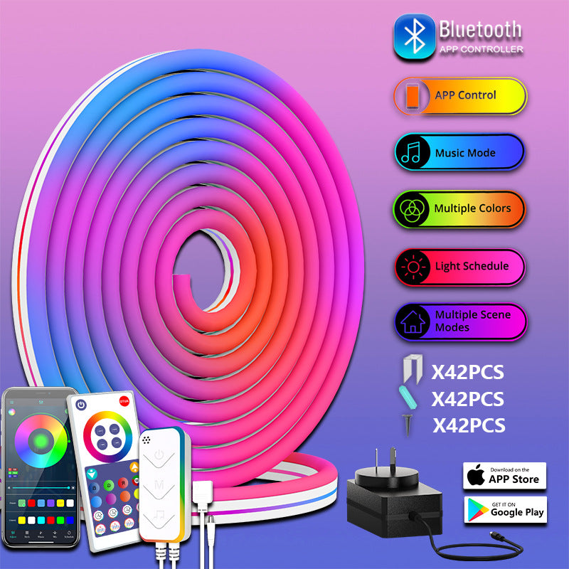 RGBIC LED strip creating festive atmosphere