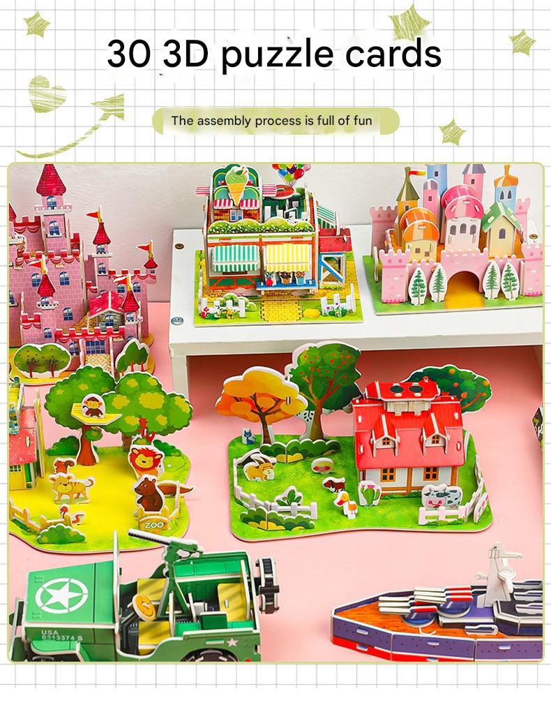 Compact 3D puzzle dimensions for toddlers