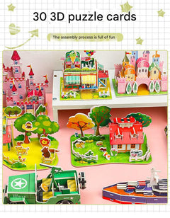 Compact 3D puzzle dimensions for toddlers