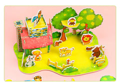 Child engaged with Animal Park themed puzzle