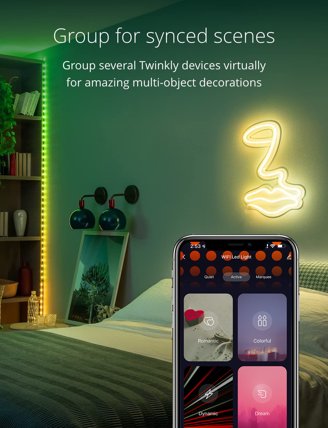 Smart LED String Lights on display
