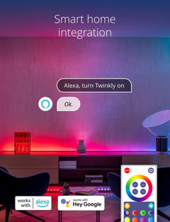 Vibrant multi-colour LED string lights