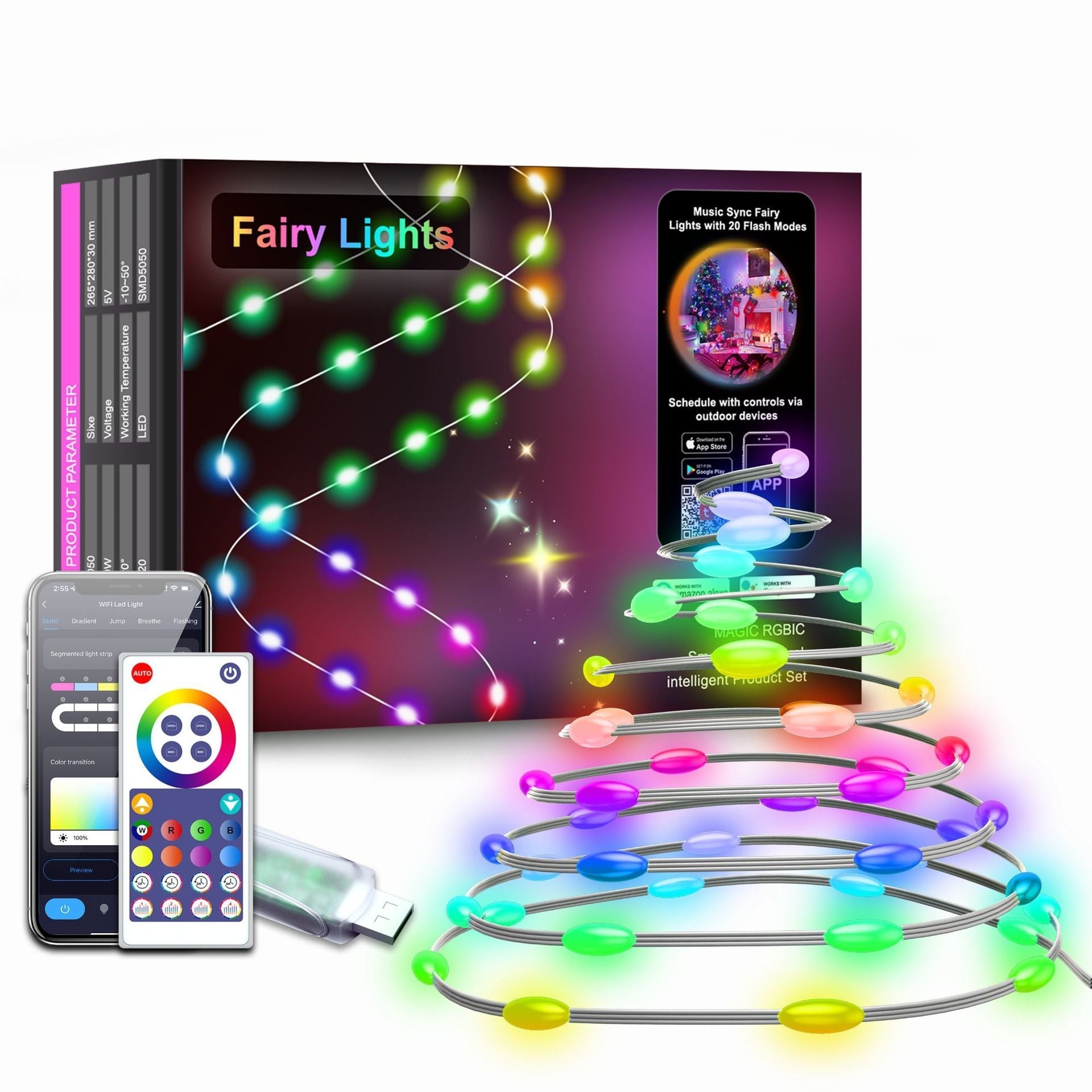 Durable waterproof LED string lights for outdoors