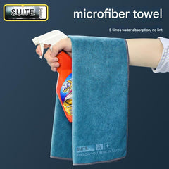 Close-up of dual-sided coral fleece towel