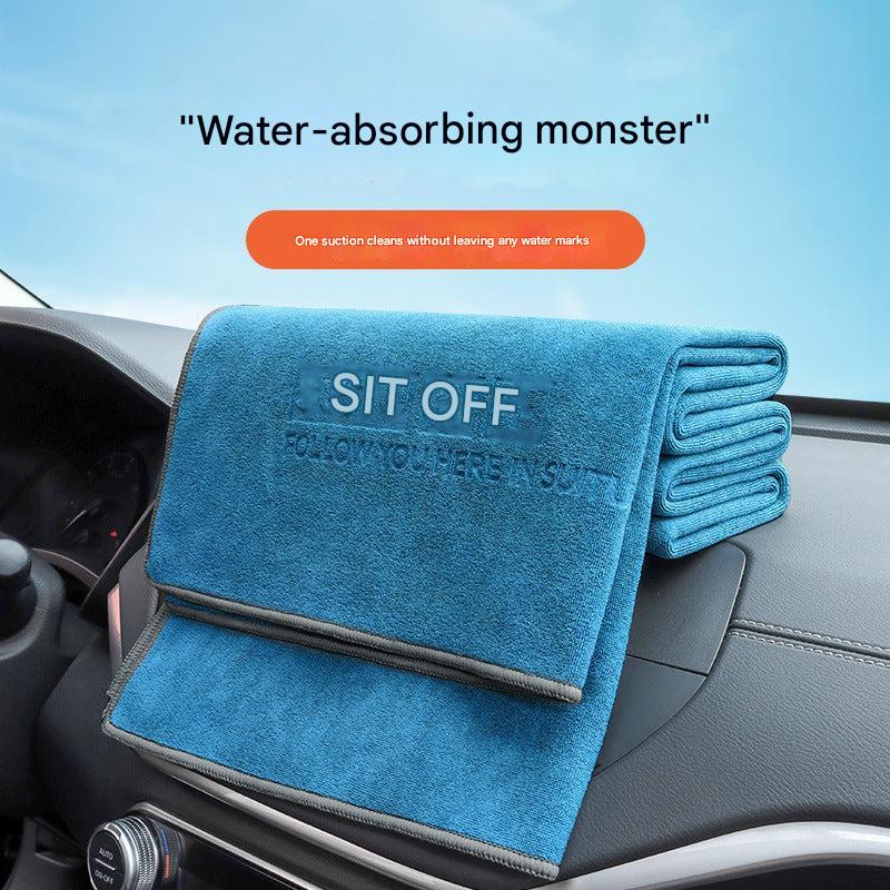 Quick-dry microfiber towel display