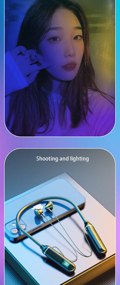 RGB light bar in ambient studio lighting