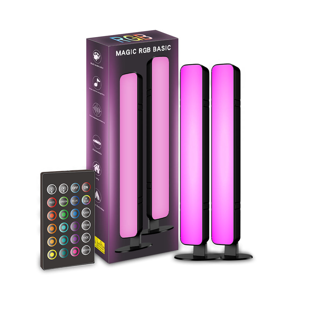 multicolor RGB light bar installed for gaming