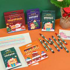 Creative drawing and crafting with non-toxic crayons