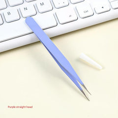 Craft tweezers with decorative stickers