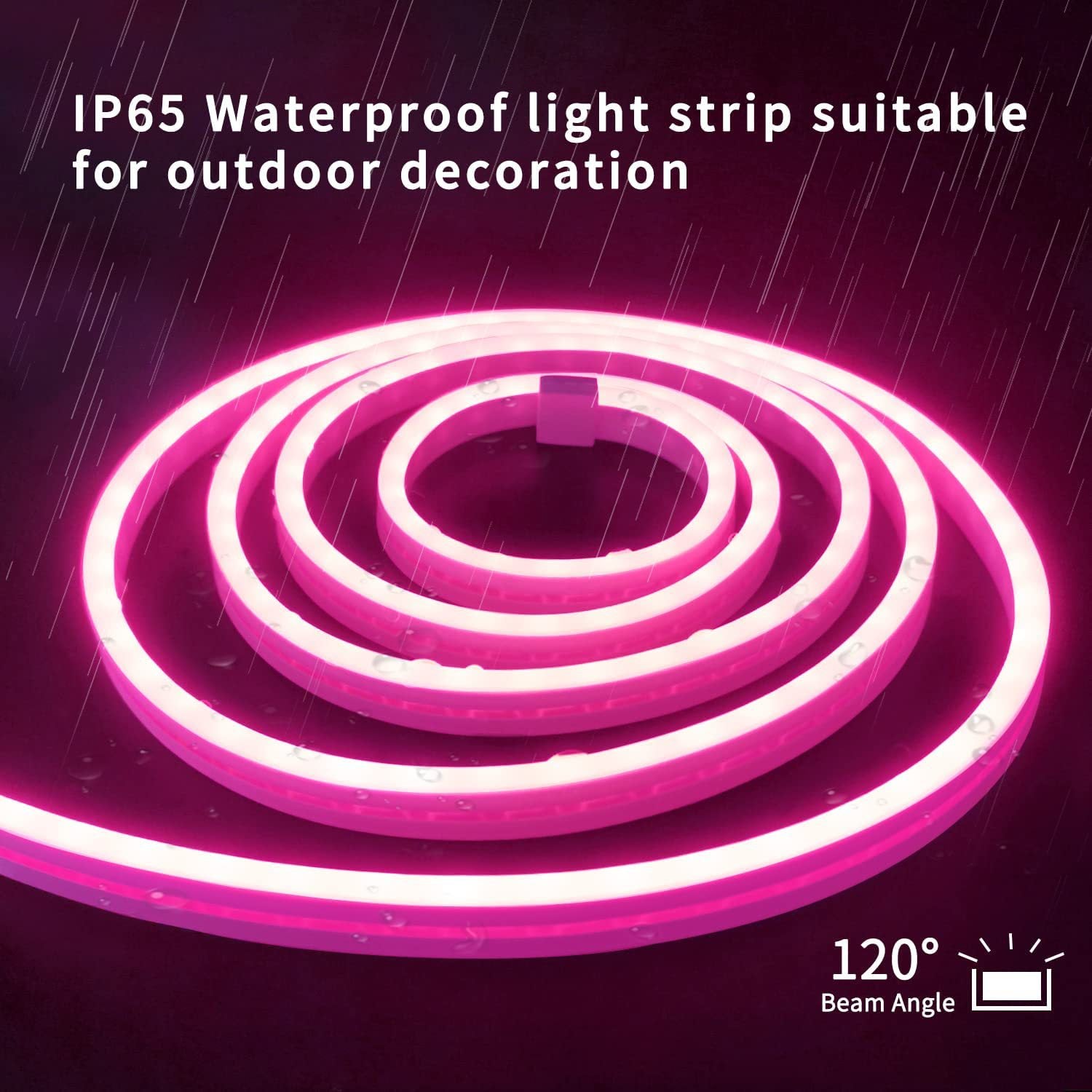 USB powered LED strip light in usage