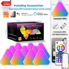Angle view of the RGB LED light panel