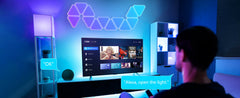 Angle view of the RGB LED light panel