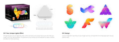Smart LED triangle lights set with app control