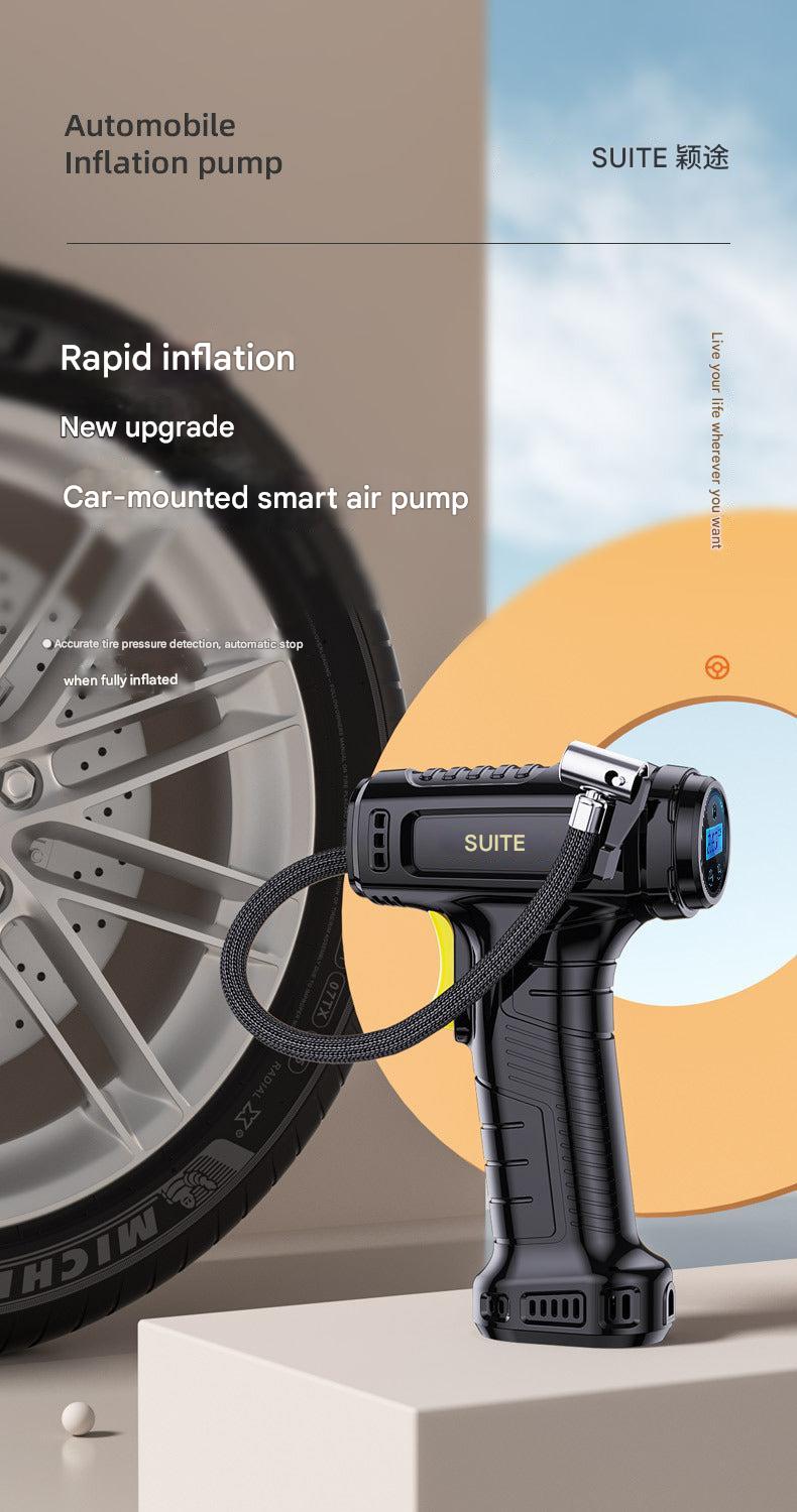 Inflator display showing pressure during use