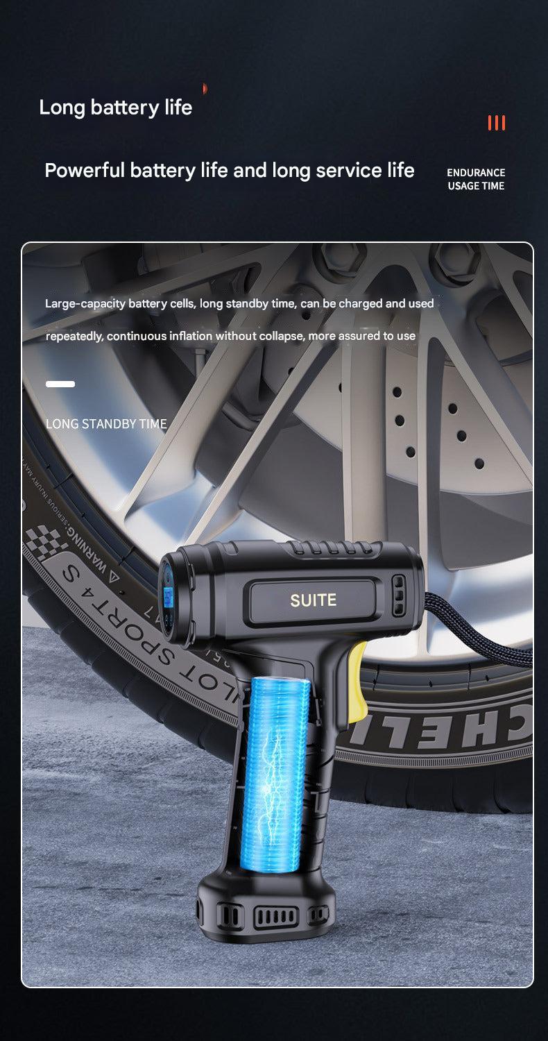Digital display on tire inflator