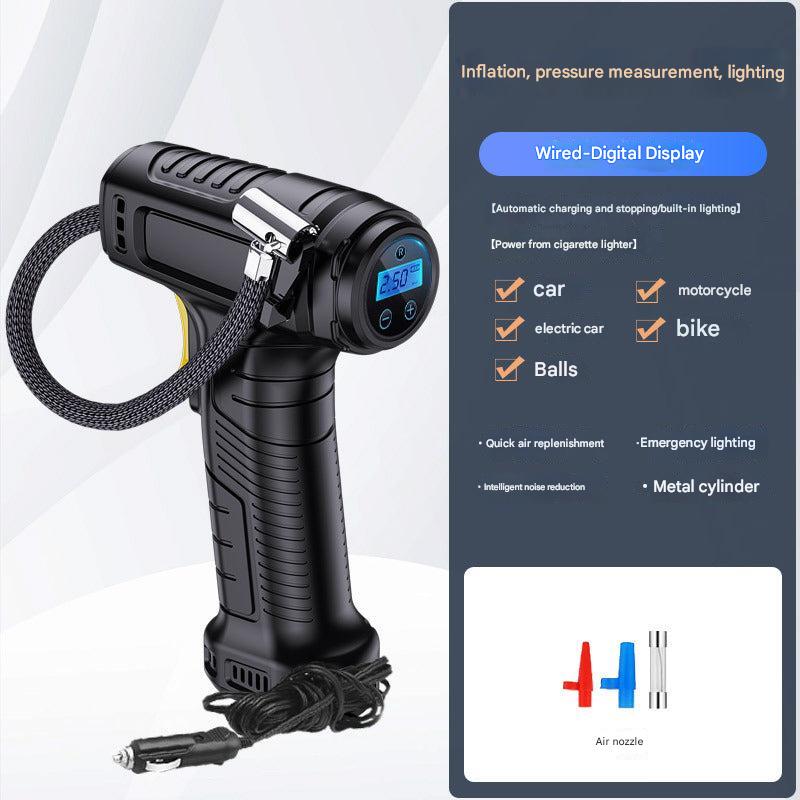 Portable air compressor with power indicator