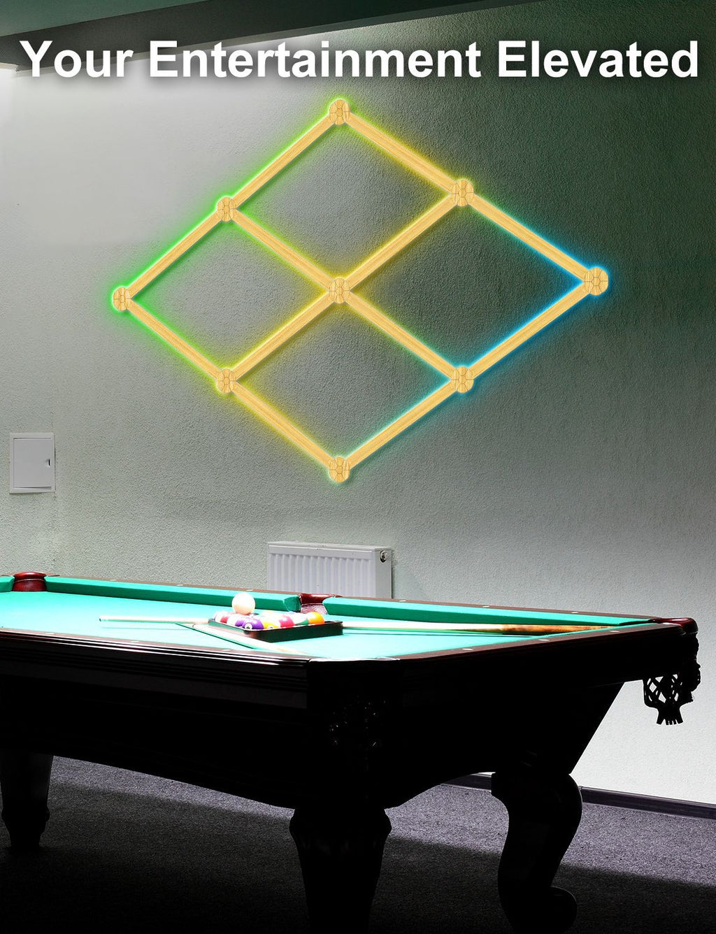 Bluetooth and WiFi connected LED lighting kit