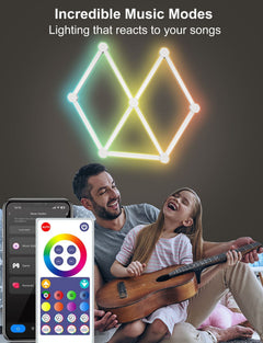 modern white touch light panel installation