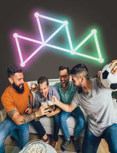 Bluetooth and WiFi connected LED lighting kit