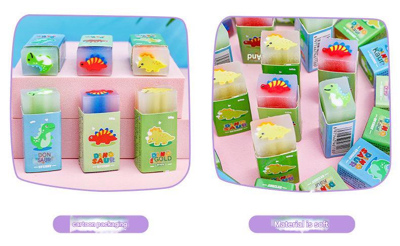 Creative dinosaur eraser designs