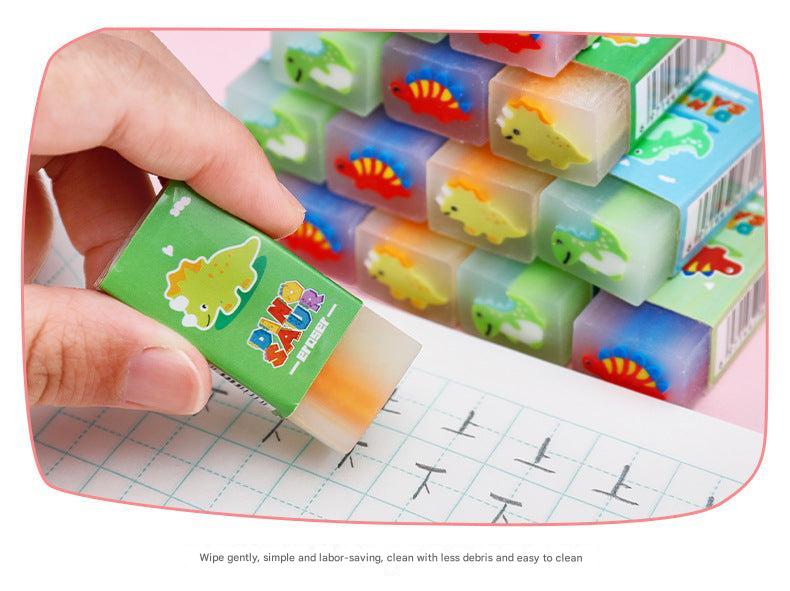 Cute cartoon dinosaur eraser pink