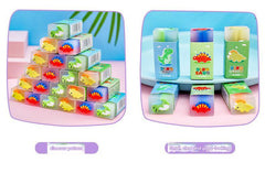 Cute cartoon dinosaur eraser purple