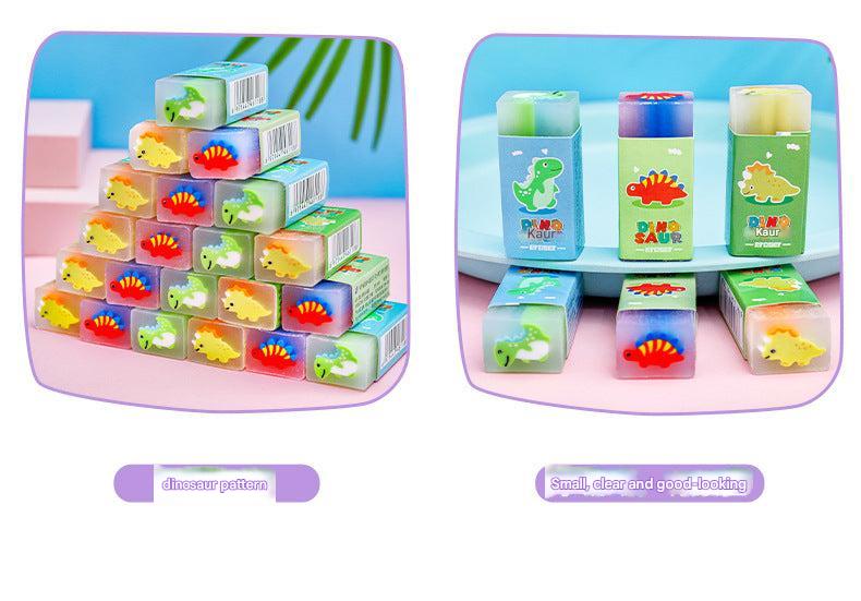 Cute cartoon dinosaur eraser purple