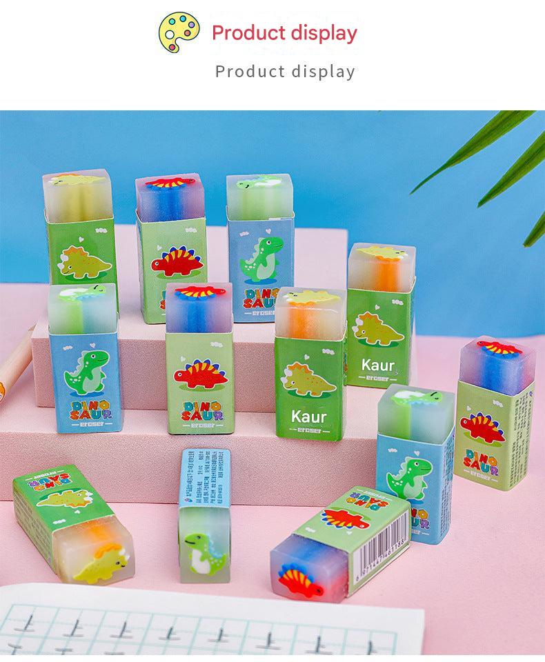 Cute cartoon dinosaur eraser green
