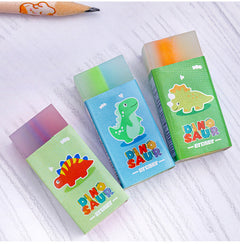 Cartoon dinosaur erasers for school supplies