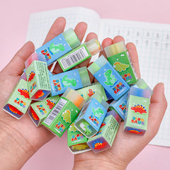 Cute cartoon dinosaur eraser pink