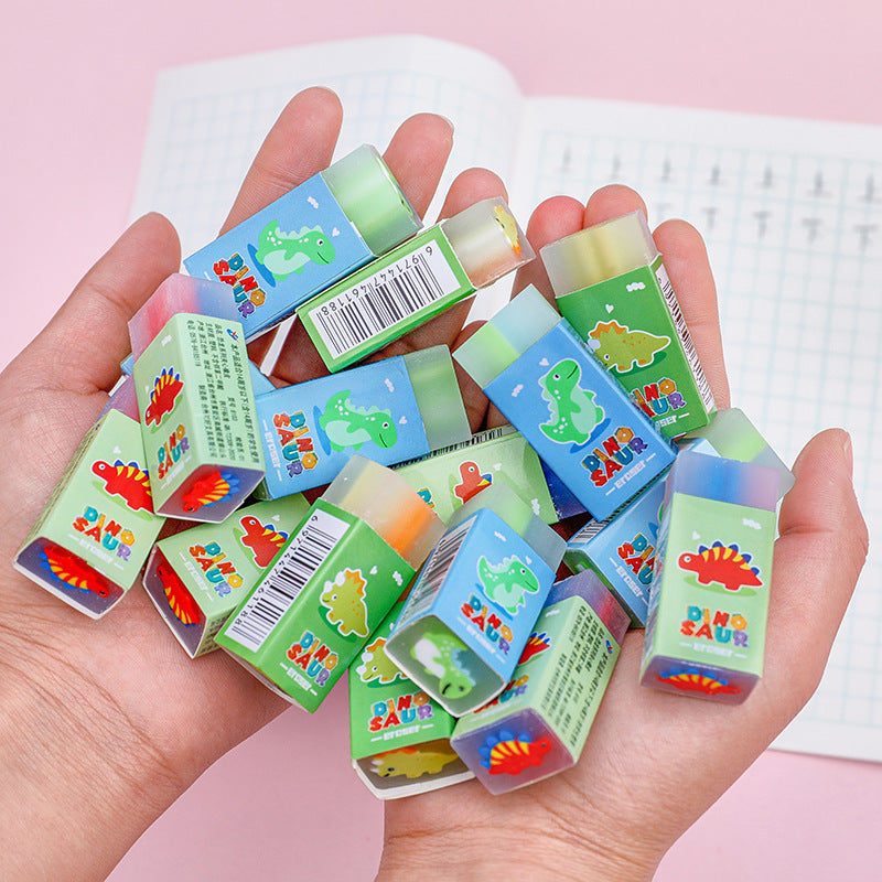 Cute cartoon dinosaur eraser pink