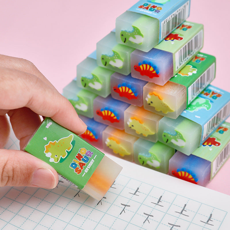 Cute cartoon dinosaur eraser purple