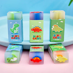 Cute cartoon dinosaur eraser green