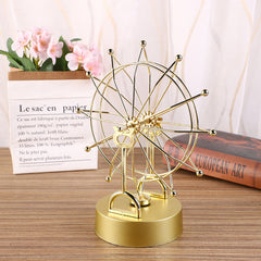 Electroplated Kinetic Desk Sculpture side view