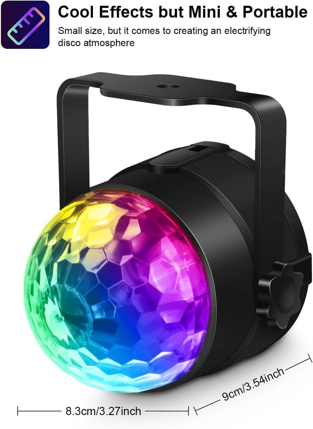detailed view of remote control for disco ball