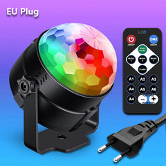 LED disco light creating festive atmosphere