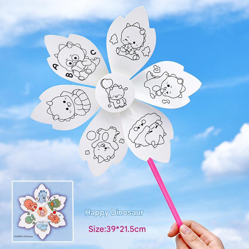 Vibrant windmill designs for kids' creativity