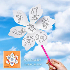 Interactive play with colorful windmill craft