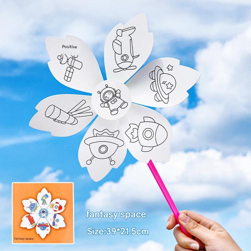 Interactive play with colorful windmill craft